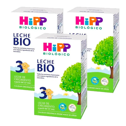 Hipp Bio Aufwuchsmilch 3, Packung 3 x 500 g