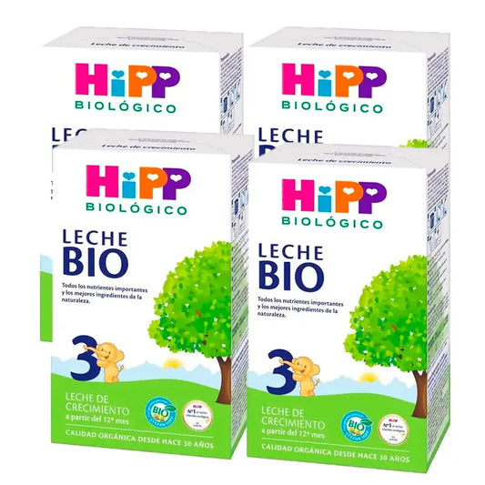 Hipp Bio Aufwuchsmilch 3, Packung 4 x 500 g