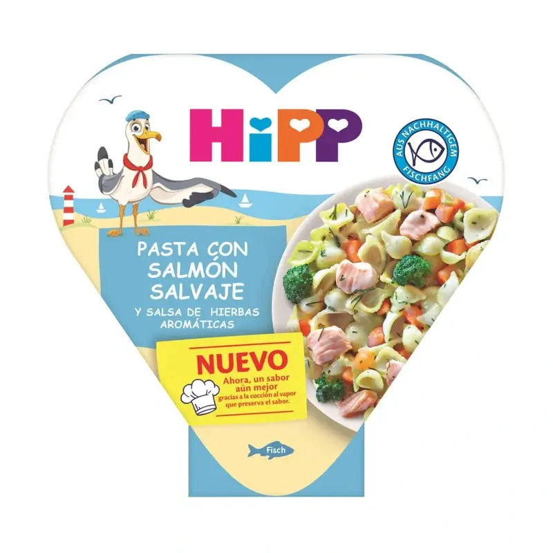 Hipp Bio-Pasta mit Lachs-Kräuter-Sauce, 250 G
