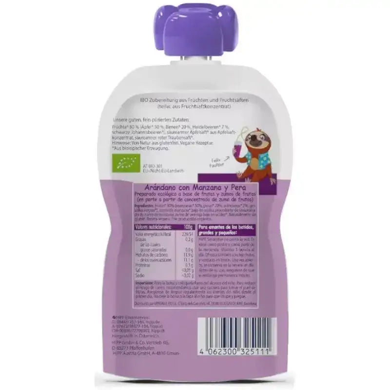 Hipp Bio Heidelbeer-Apfel-Birnen-Smoothie, 120 ml