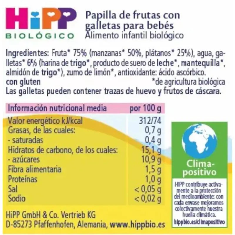 Hipp Bio Apfel-Bananen-Muffin mit Crackern, 190 G