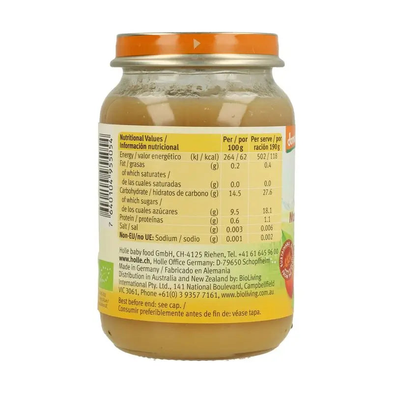 Holle Apfel-Pfirsich-Glas, 6 Stück