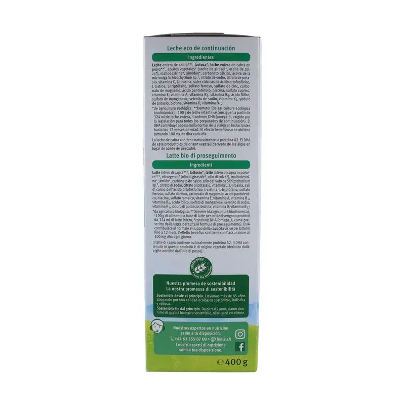 Holle Ziegenmilch Fortsetzungsmilch 2 , ab 6 Monaten, 400 g