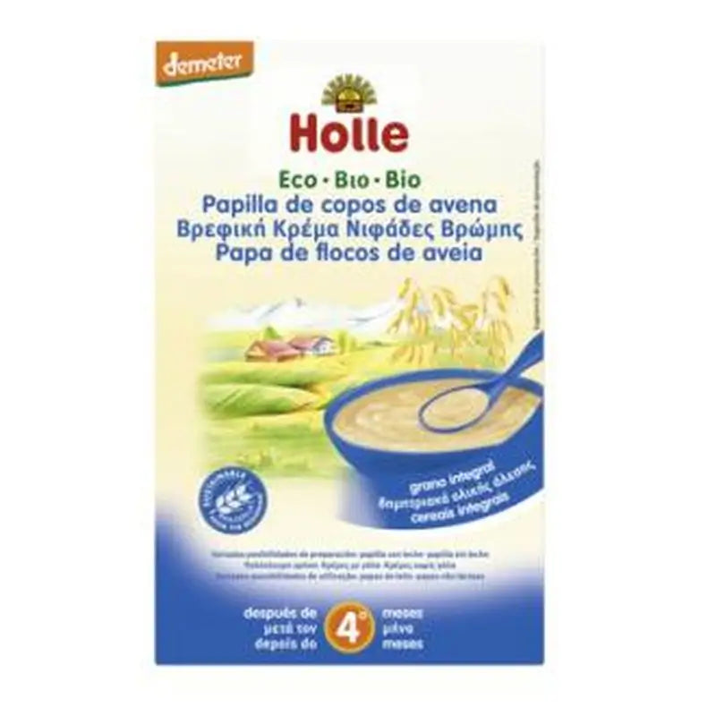 Holle Oat Flakes Porridge + 4 Months 250Gr Demeter