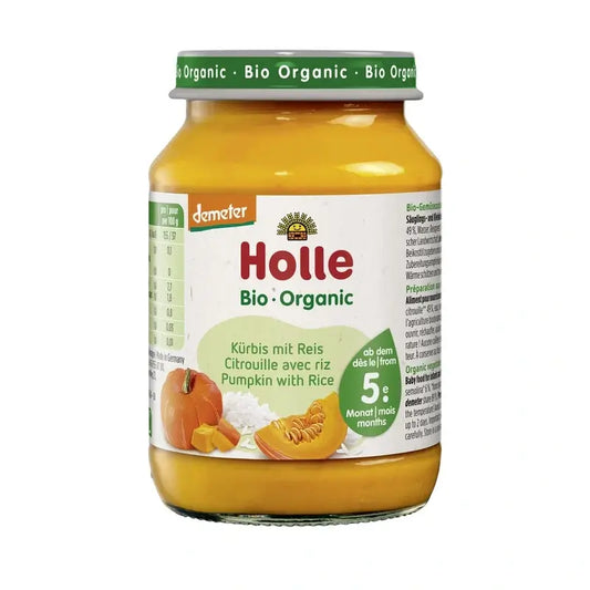 Holle Kürbis mit Reis 4Monate 190Gr. Demeter