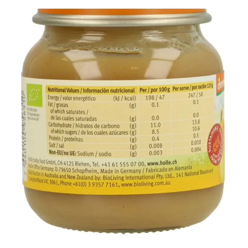 Holle 100% Birne Mini-Birnenglas 4Monate 125Gr. Demeter