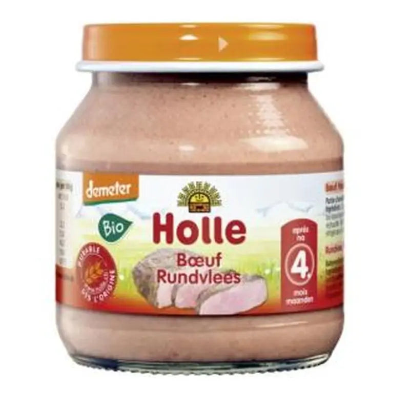 Holle 100% Beef Potito Mini 4Months 125Gr. Demeter