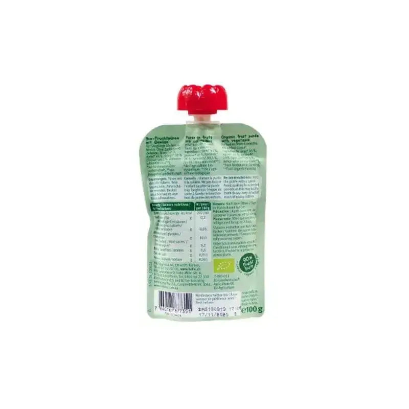 Birne, Apfel und Spinat Holle Pouche 100 g
