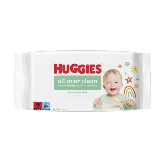 Huggies All Over Clean Feuchttücher, 56 Stück.