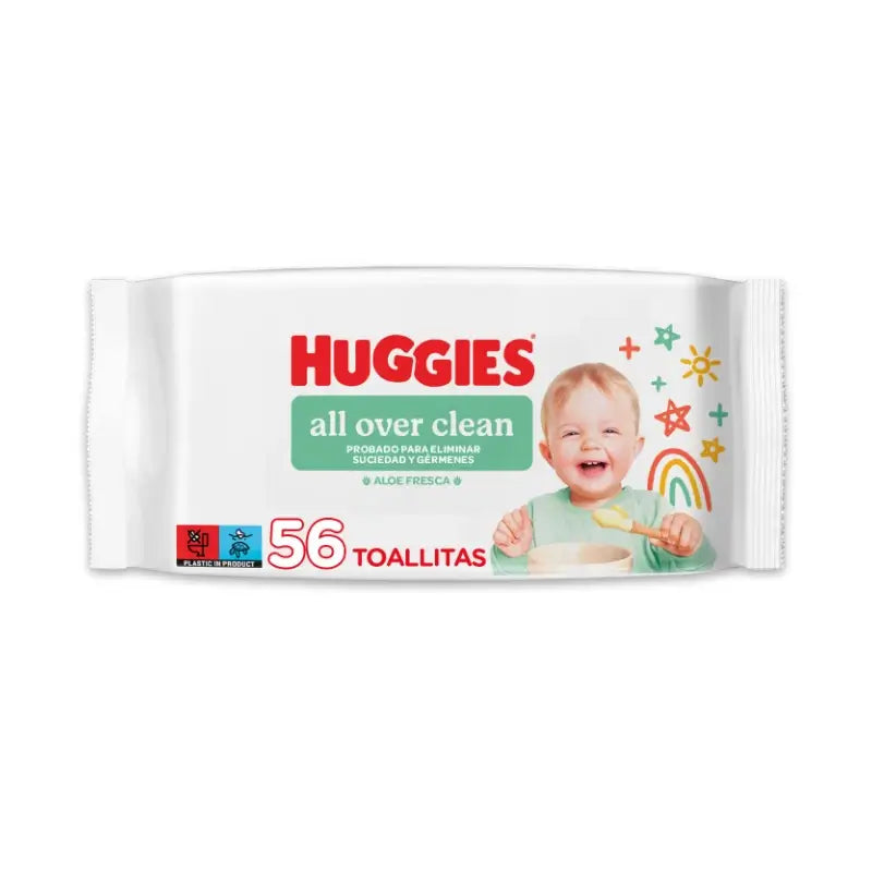 Huggies All Over Clean Feuchttücher, 56 Stück.