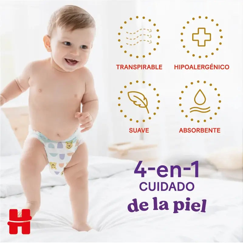 Huggies Extra Care Größe 4 (9-14 kg) Disney Baby Windelslips, 26 Stück.