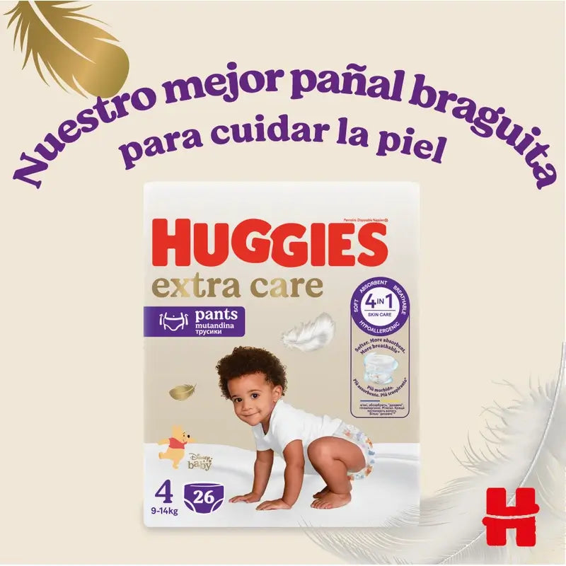 Huggies Extra Care Größe 5 (12-17 kg) Disney Baby Windelslips, 24 Stück.