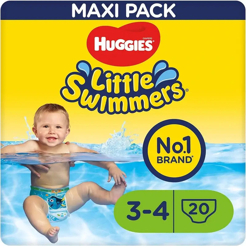 Huggies Little Swimmers Größe 3-4 (7–15 kg), Schwimmwindeln, 20 Stück