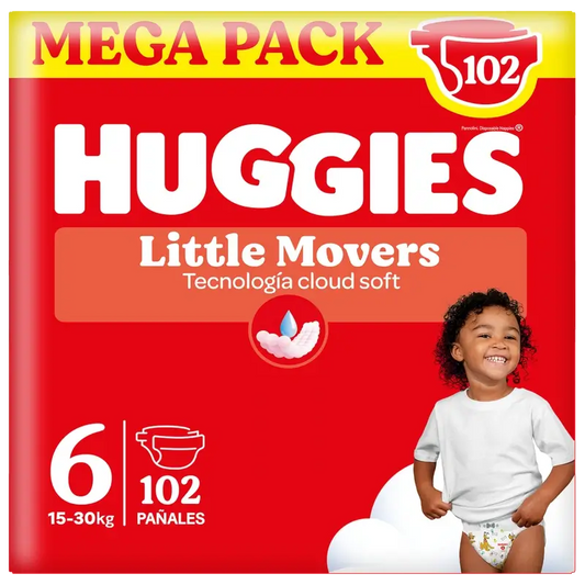 Huggies Little Movers Größe 6 (15-30 Kg) Disney Baby Windel , 102 Einheiten