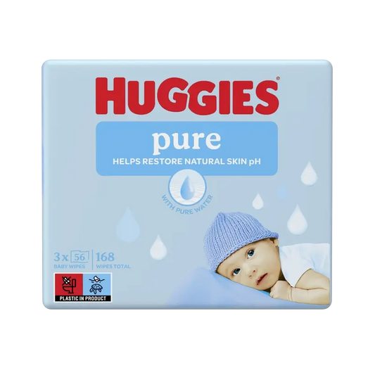 Huggies Pure Feuchttücher, 168 Stück.