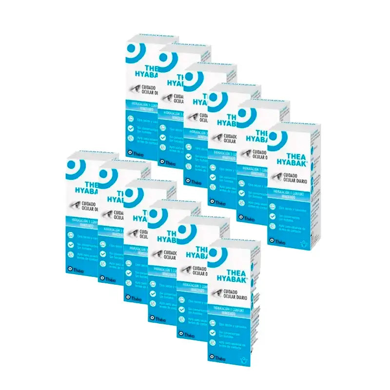 Hyabak Augentropfen Augenlösung, Packung 12 x 10 ml