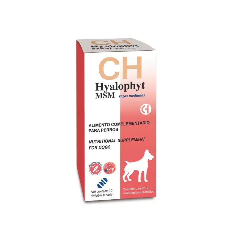 Chemical Hyalophyt MSM für mittelgroße Hunderassen, 30 Tabletten