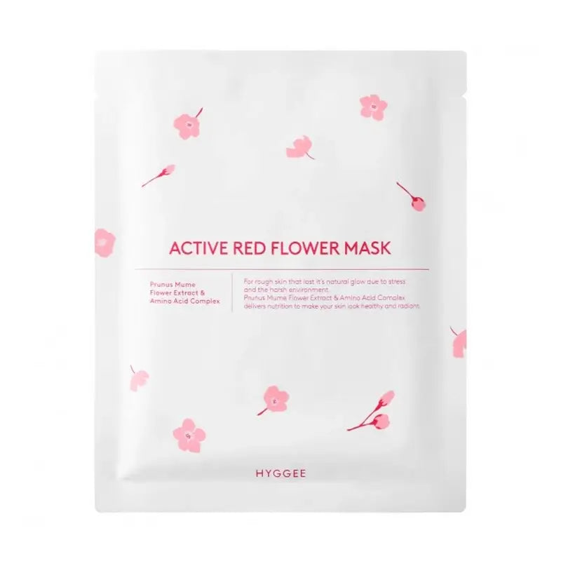 Hyggee Active Rote Blume Maske , 35 ml