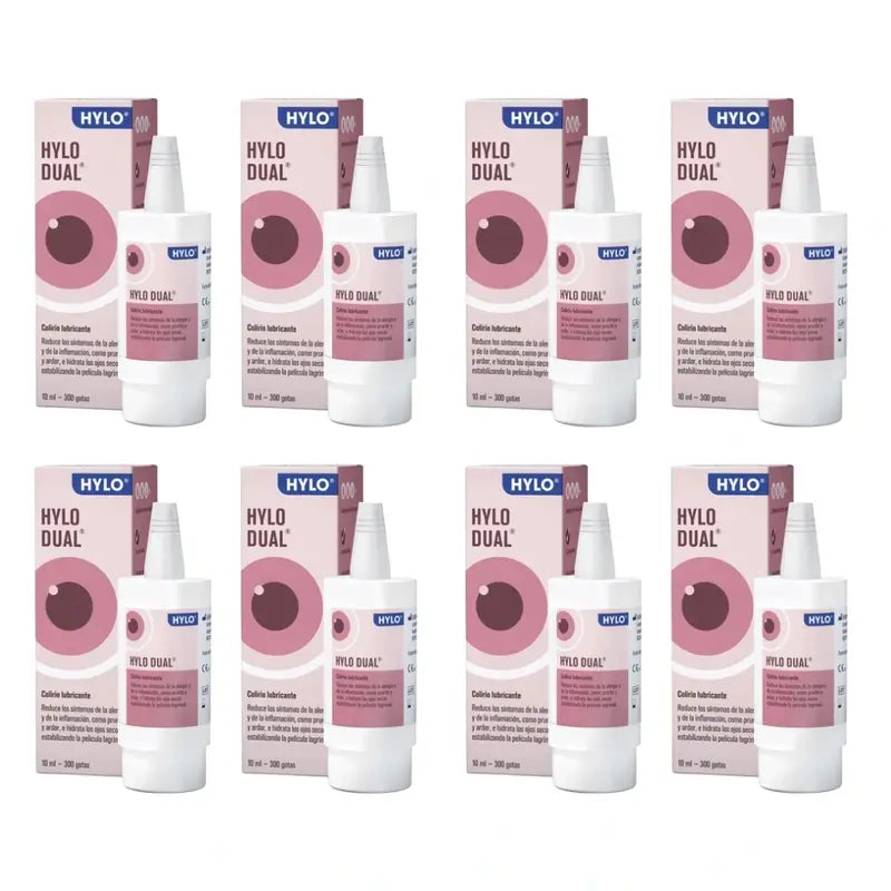 Hylo Dual Augentropfen 10 ml, Packung mit 8 Stück