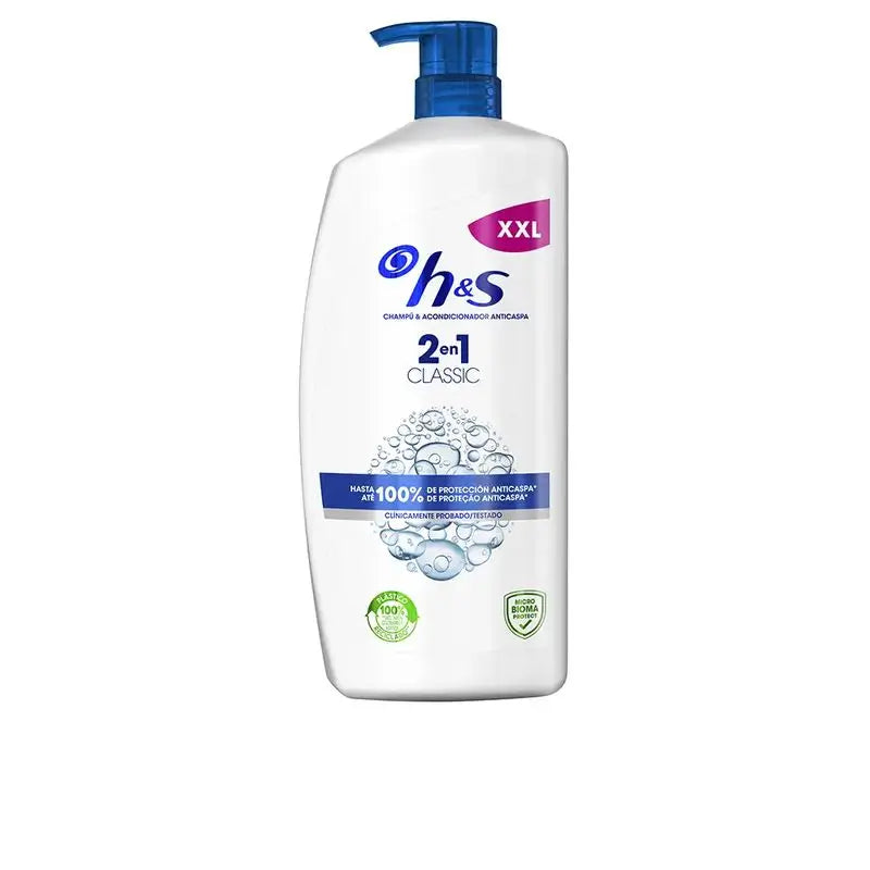 H&S Klassisches 2 in 1 Shampoo, 1000 ml
