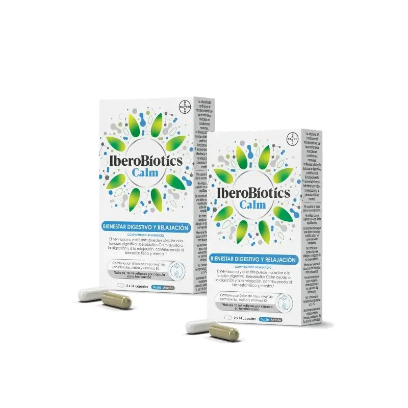 Iberobiotics Calm, Packung mit 2 x 28 Kapseln