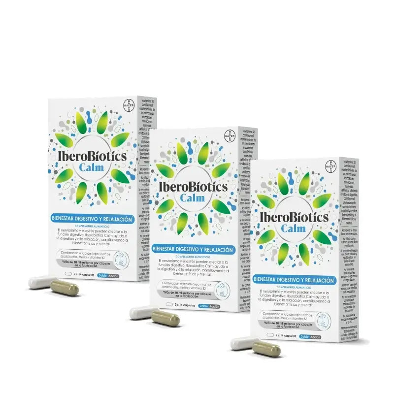 Iberobiotics Calm, Packung mit 3 x 28 Kapseln