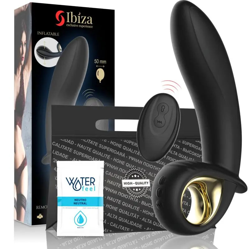 Ibiza Technology Aufblasbarer Anal/Vaginal Vibrator mit Fernbedienung