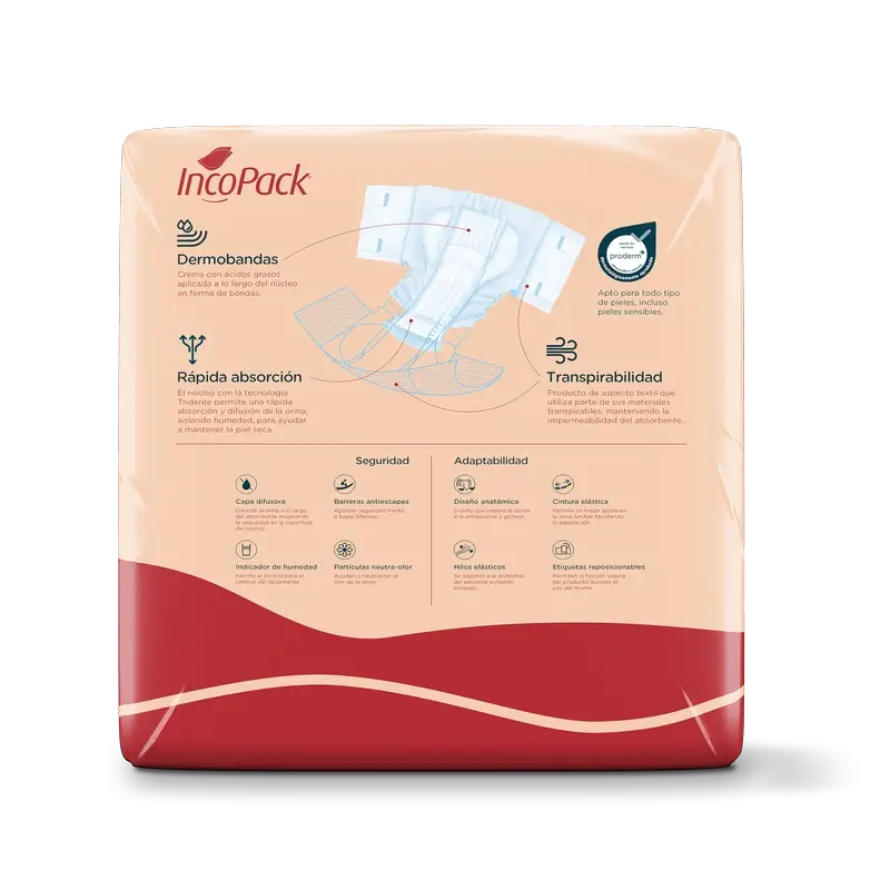 Incopack Elastic Absorbent Pad Medium Size Day , 80 Stück