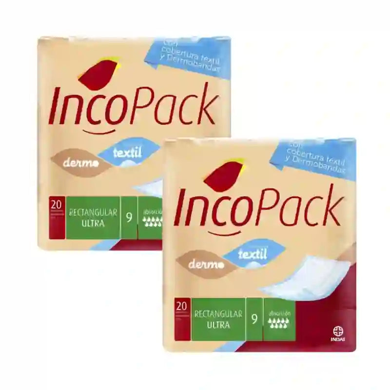 Incopack Rectangular Absorbent Pad Ultra Super Night , Packung 2, 160 Stück.