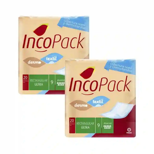 Incopack Rectangular Absorbent Pad Ultra Super Night , Pack 3, 240 Stück