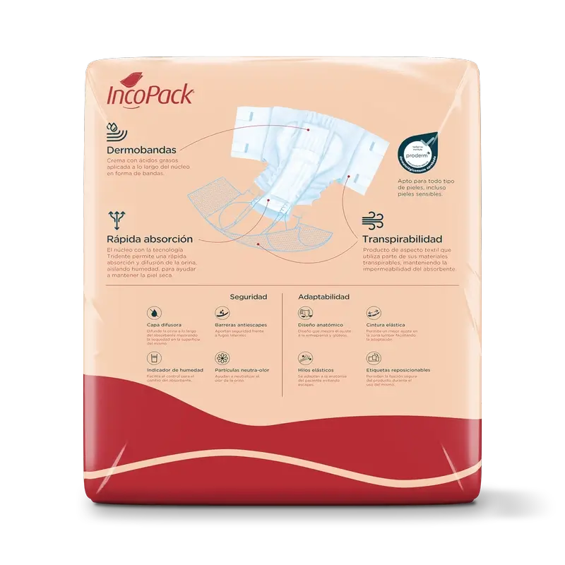 Incopack Elastic Absorbent Night Absorbent Large Size , 80 Stück