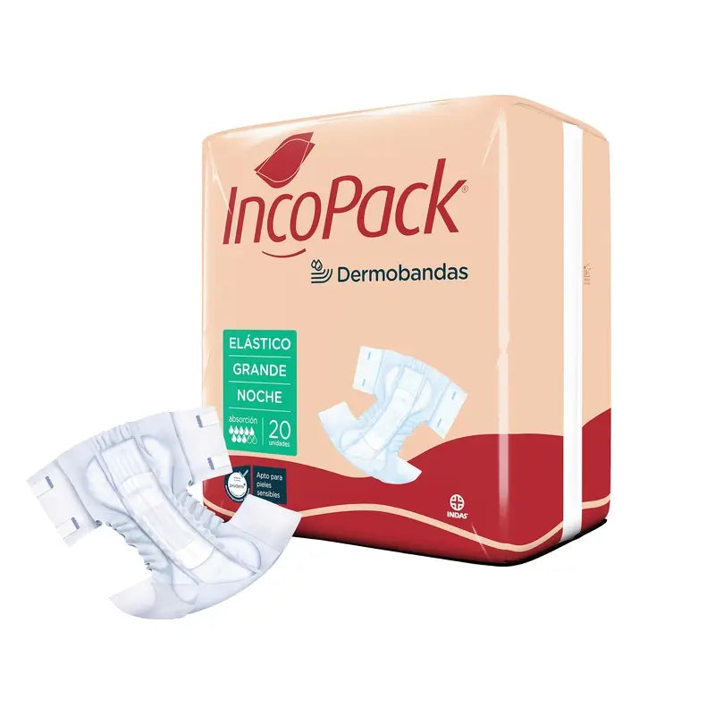 Incopack Elastic Absorbent Night Absorbent Large Size , 80 Stück