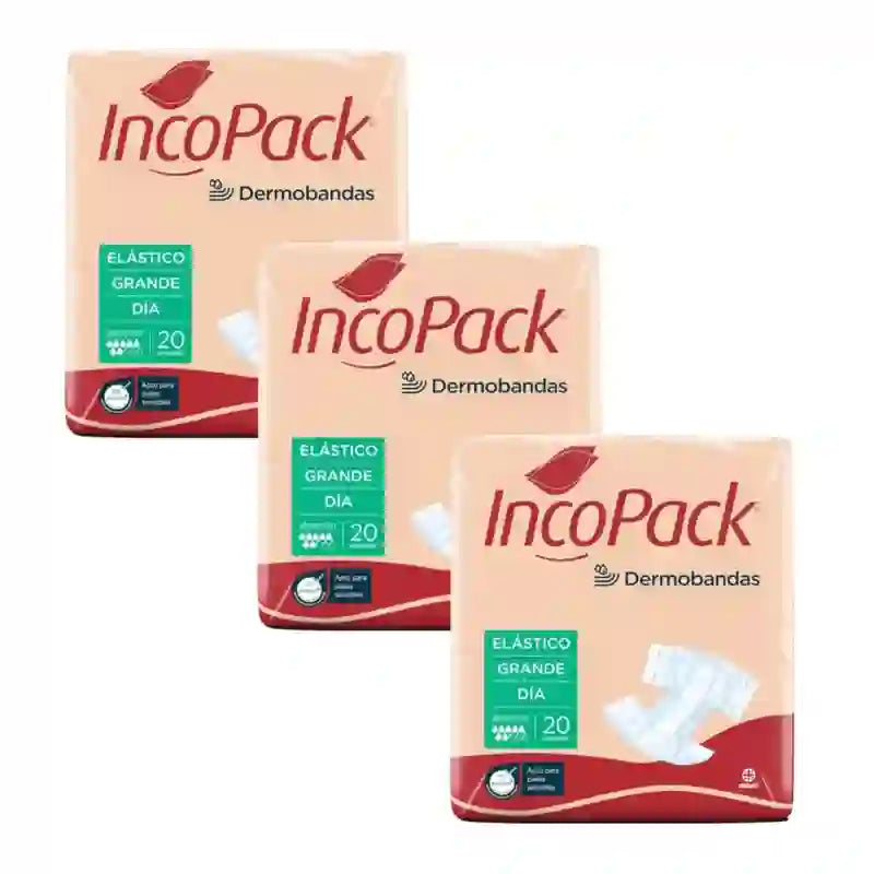 Incopack Anatomical Elastic Day Große Größe , Packung 3, 240 Stück