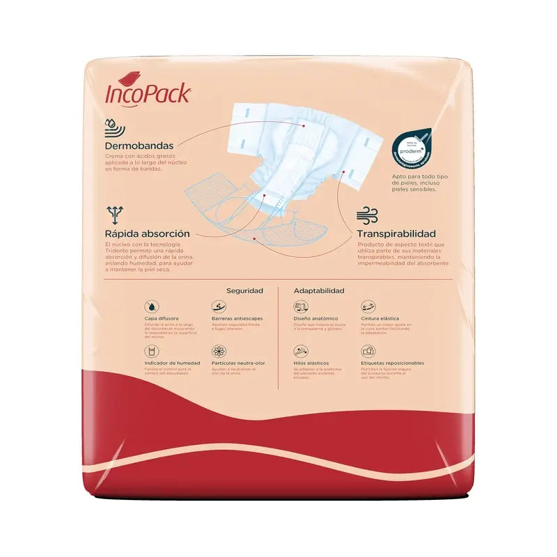 Incopack Elastic Absorbent Night Absorbent Extra Large Size , 80 Stück