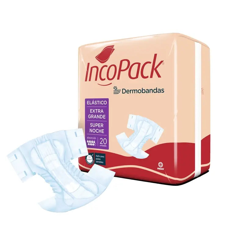 Incopack Elastic Absorbent Super Night Super Large Size , 80 Stück.