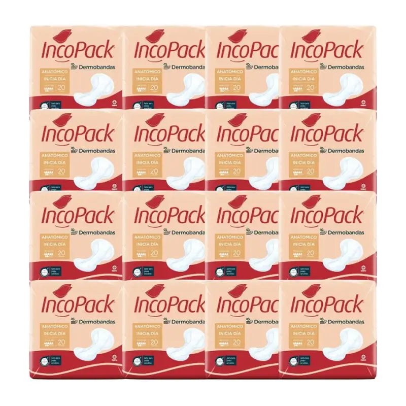 Incopack Inicia Anatomischer Tag , Packung 4, 320 Stück