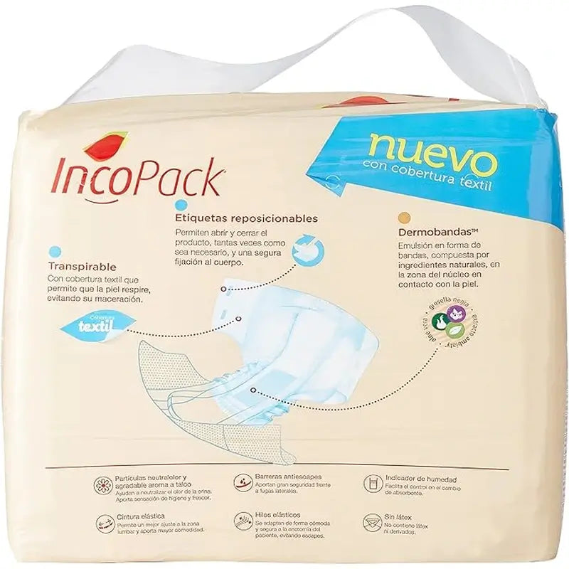 Incopack Elastic Absorbent Night Absorbent Small Size , 80 Stück.