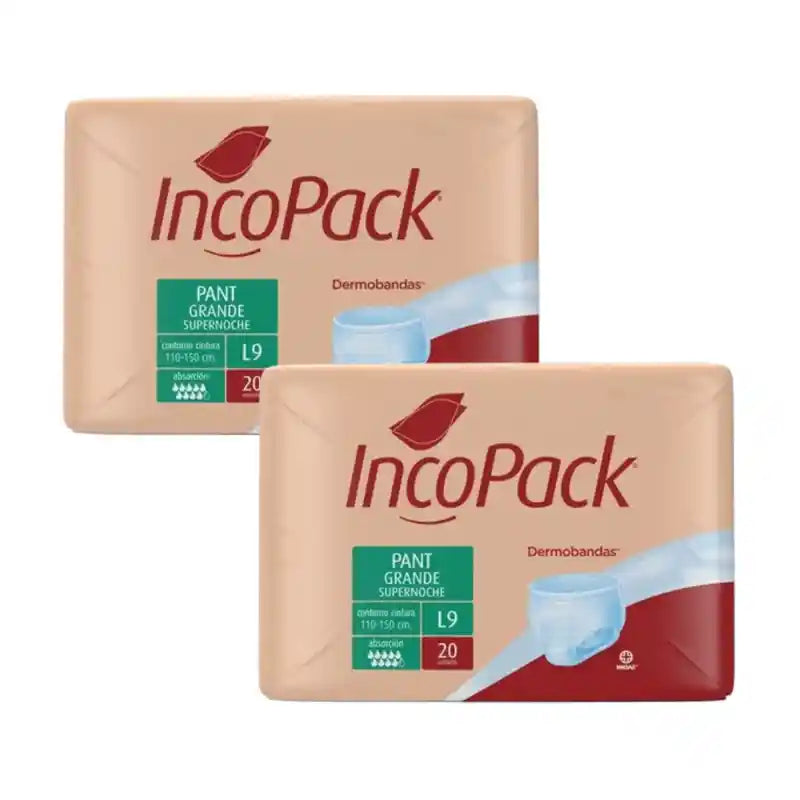 Incopack Absorbent Pant Pant Supernight Large Size, Packung 2, 160 St.