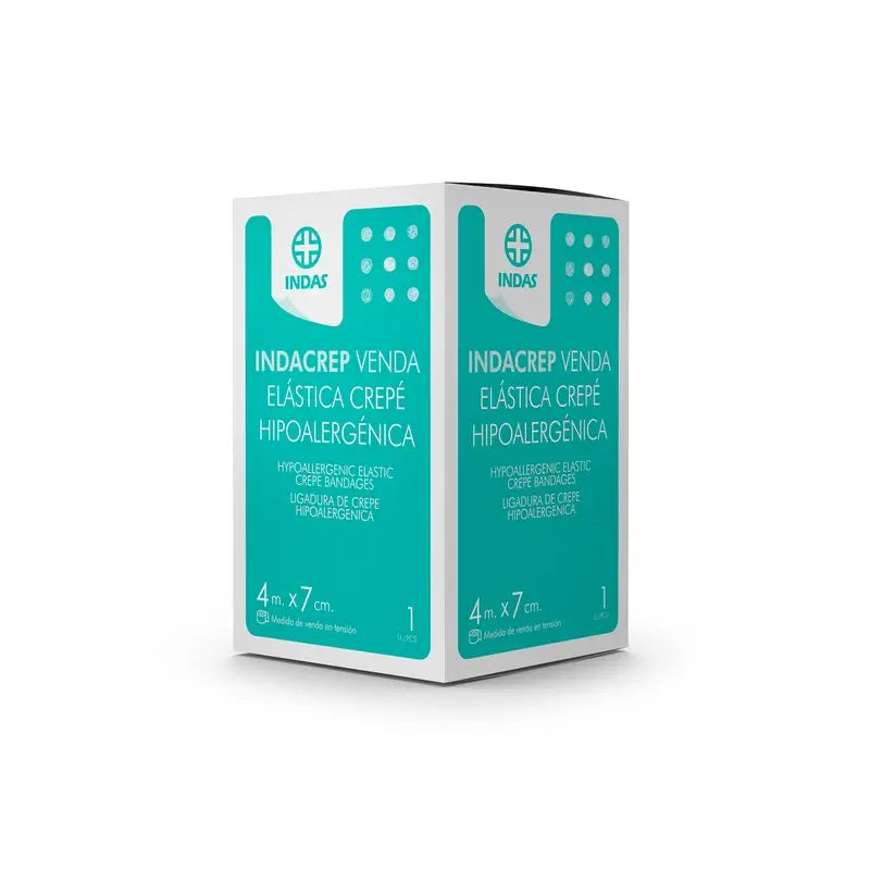 Indacrep Krepp-Gummibandage 4 M X 7 Cm. 1 St., 1 Einheit