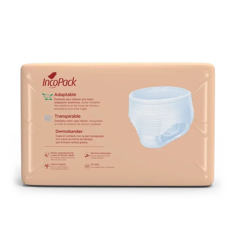 Incopack Absorbent Pant Pant Super Night Small Größe , 80 Stück