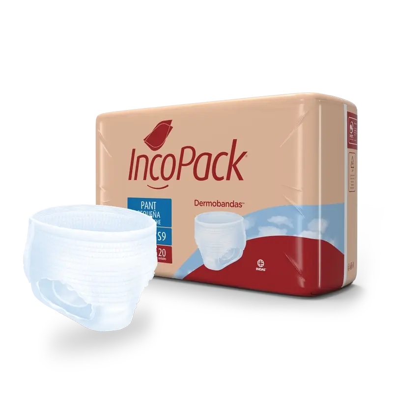 Incopack Absorbent Pant Pant Super Night Small Größe , 80 Stück