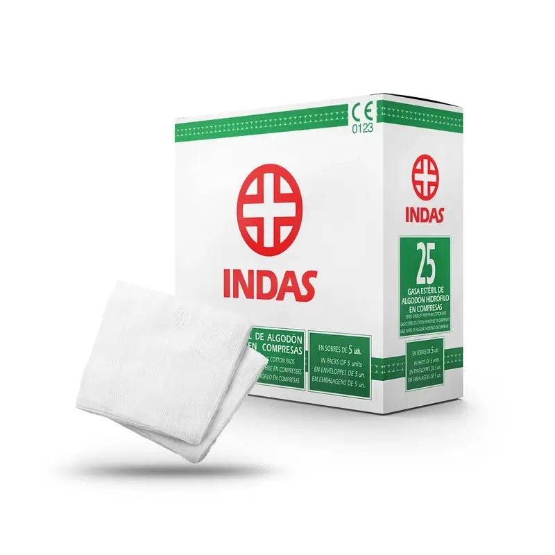 Indas Steriler Verbandmull 400 Cm2 , 25 Verbände