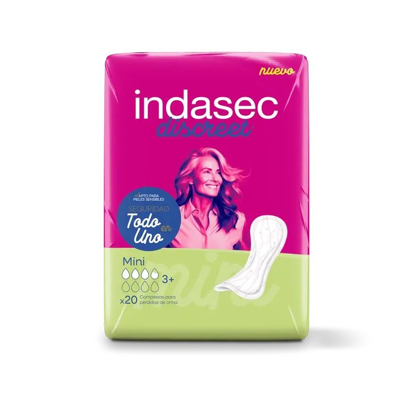 Indasec Discreet Inkontinenzeinlage Mini , 20 Stück