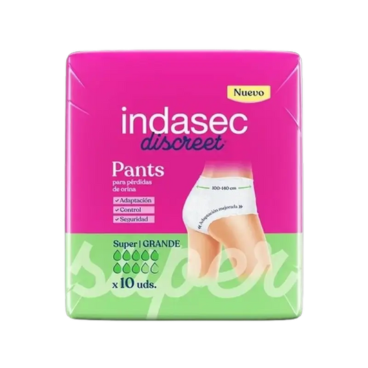 Indasec Discreet Panty Panty Inkontinenz Super Large Größe , 10 Stück
