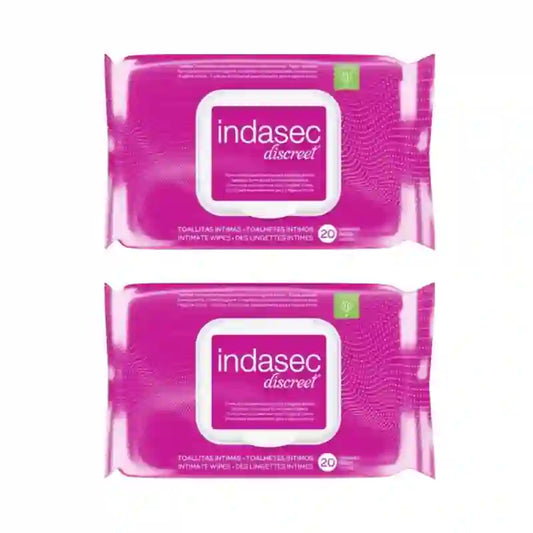 Indasec Intim-Hygiene-Tücher, 2X30 Einheiten