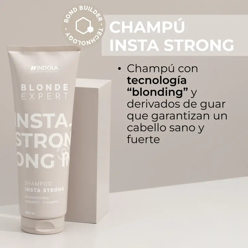 Indola Instastrong Professionelles Blondes Shampoo, 250 Ml