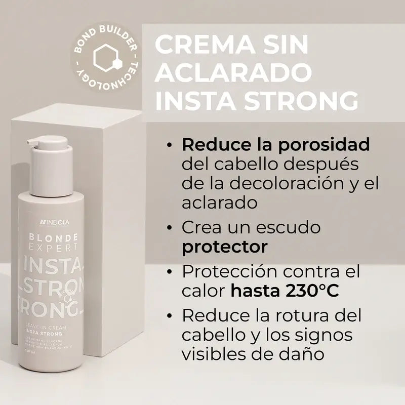 Indola Insta Strong Professional Blonde Leave-In Creme, 145 Ml