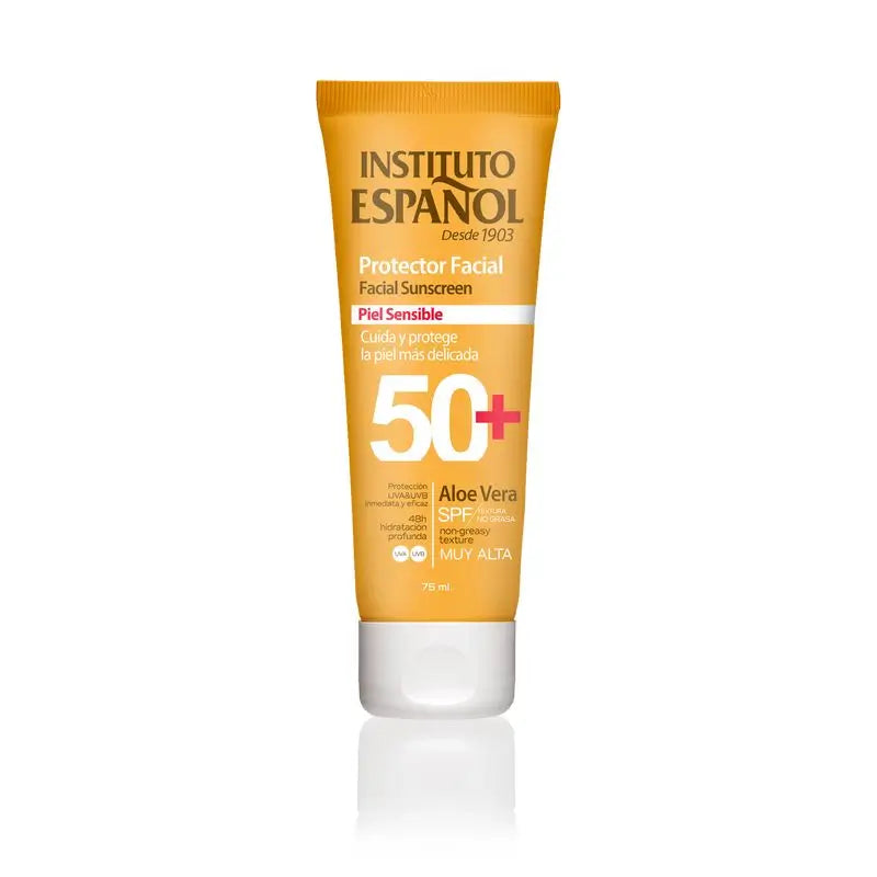 Instituto Español Gesichtsschutz Tube für empfindliche Haut Spf50+ 75 Ml