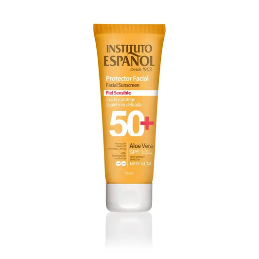 Instituto Español Gesichtsschutz Tube für empfindliche Haut Spf50+ 75 Ml