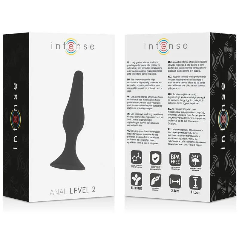 Intense Anal Toys Anal Level 2 11.5Cm Schwarz